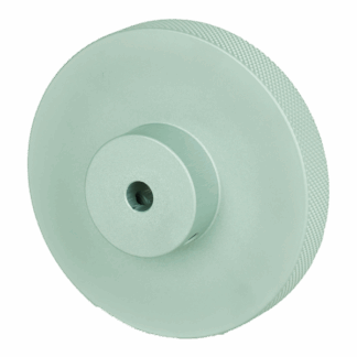 200 mm Knurled Aluminum Faced Measuring Wheel - 0.25 in Bore, 10 mm Wide