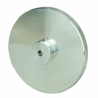 300 mm Knurled Aluminum Faced Measuring Wheel - 0.375 in Bore, 10 mm Wide