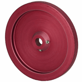 200 mm Hard Anodized Knurled Aluminum Faced Measuring Wheel (TR1) - 0.25 in Bore, 0.25 in Wide