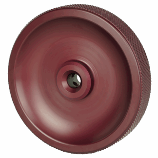 12 in Hard Anodized Knurled Aluminum Faced Measuring Wheel (TR3) - 0.375 in Bore, 0.75 in Wide