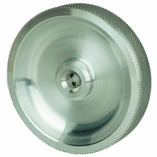 300 mm Knurled Aluminum Faced Measuring Wheel (TR3) - 0.375 in Bore, 0.75 in Wide