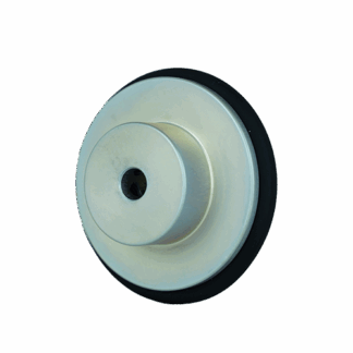 6 in Rubber Insert Measuring Wheel - 0.25 in Bore, 10 mm Wide