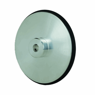 12 in Rubber Insert Measuring Wheel - 0.375 in Bore, 10 mm Wide